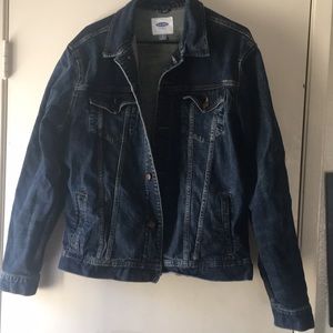 Barely worn dark blue denim Jean jacket